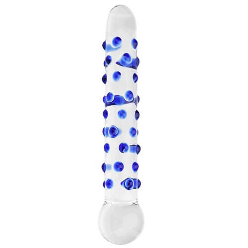 n11034-spectrum-nubby-textured-glass-dildo-1