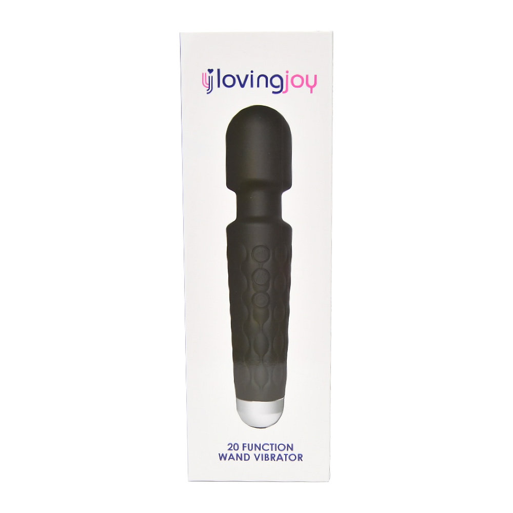 n12165-loving-joy-20-function-wand-vibrator-black-pkg