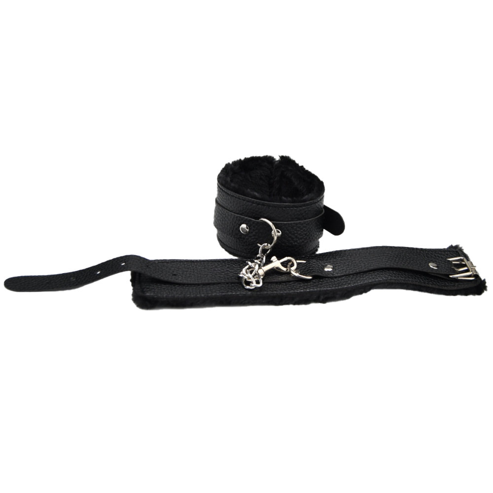 n12280-bound-to-play-beginners-bondage-kit-black-8-piece-wrist-cuffs
