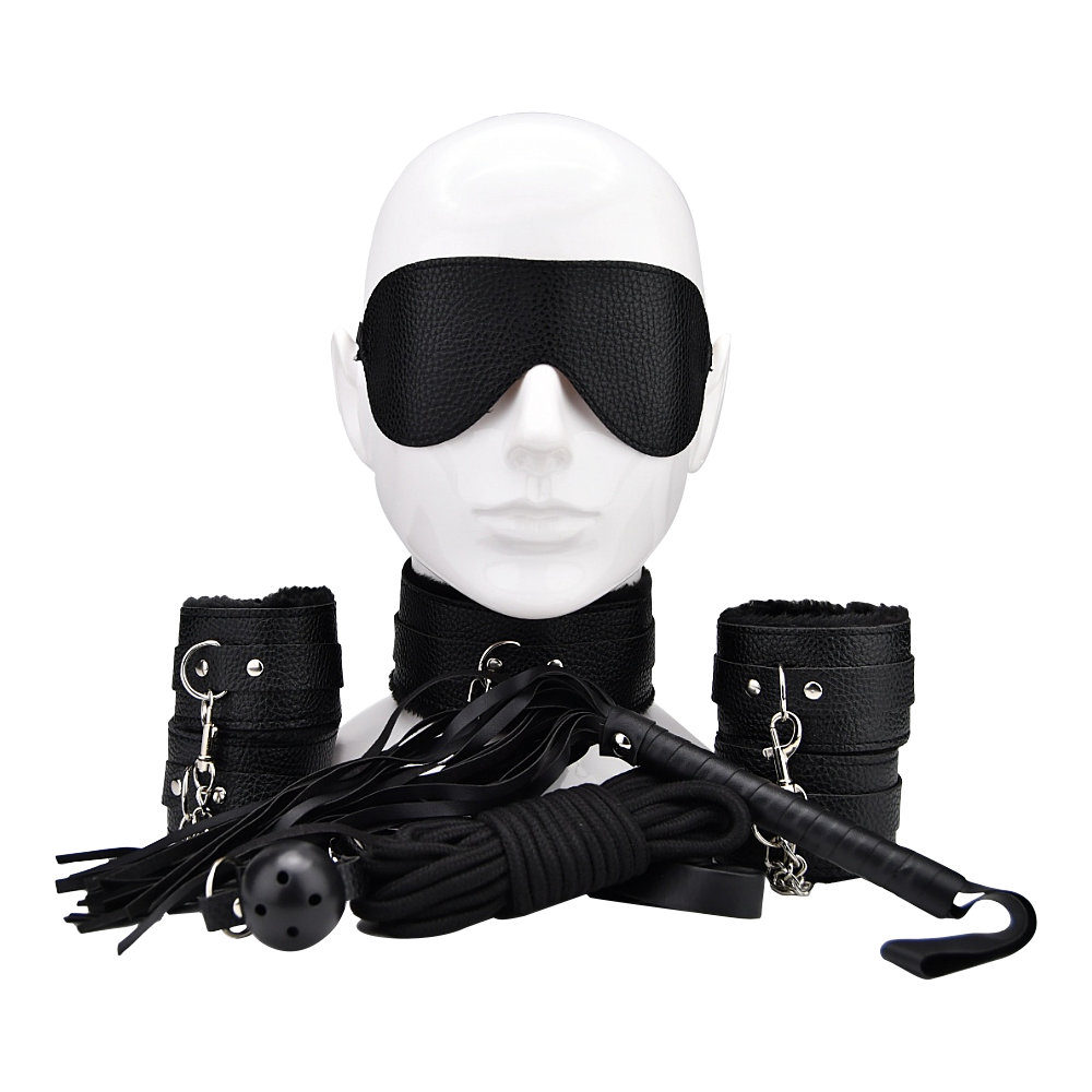 n12280-bound-to-play-beginners-bondage-kit-black-8-piece
