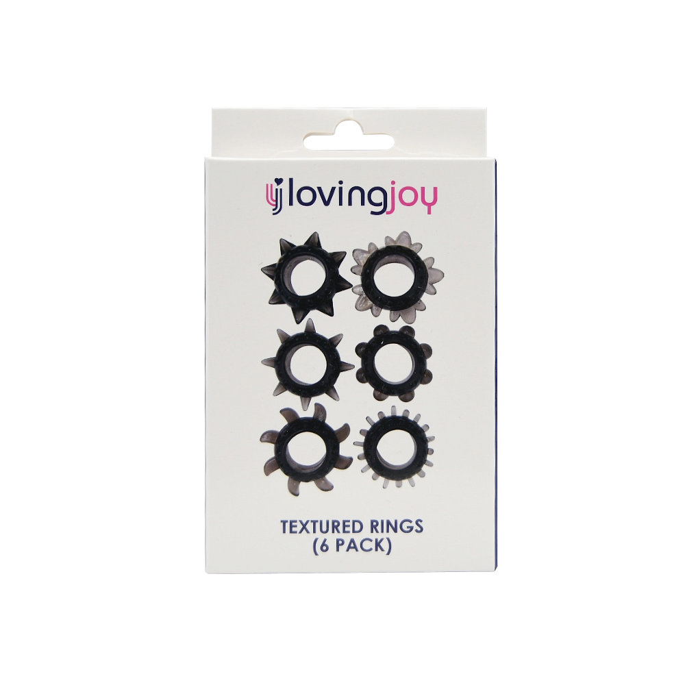 n12316-loving-joy-textured-cock-ring-set-6-pack-pkg